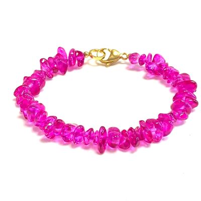 Bracelet crystal pink