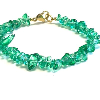 Bracciale cristallo verde