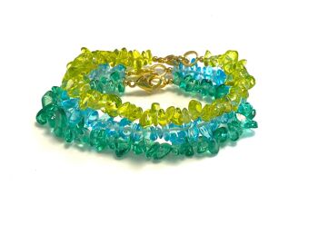 Bracelet cristal vert 2
