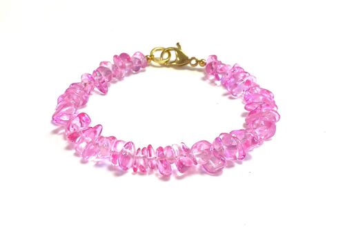 Bracelet crystal light pink