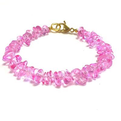 Bracelet cristal rose clair