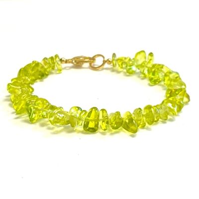 Bracelet cristal citron vert