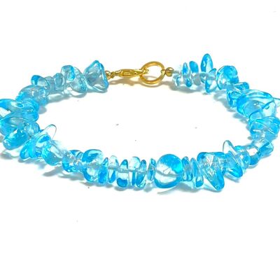 Bracelet cristal bleu
