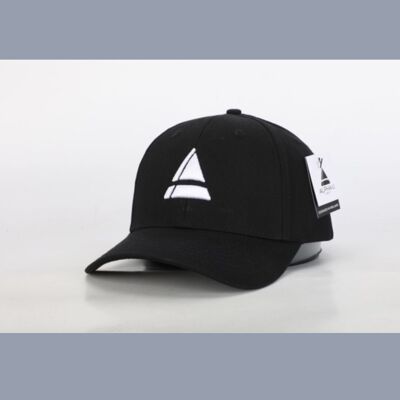 Cappello Alpha-U a 6 pannelli | Nero intenso
