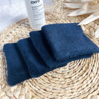 Set of 4 washable cotton pads special varnish - washable dissolves
