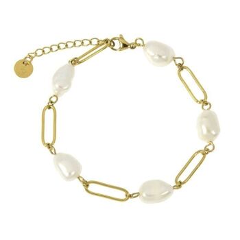 Bracelet acier perles 2