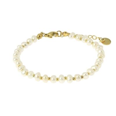Ophélie II pearl steel bracelet