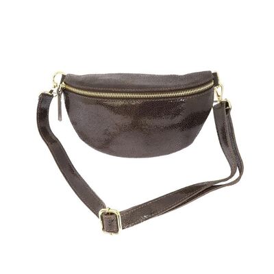 Leather fanny pack S - snake leather