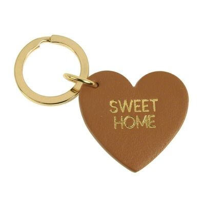Heart key ring "Sweet Home"