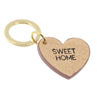 Porte clé Heart "Sweet Home" 4