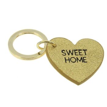Porte clé Heart "Sweet Home" 5