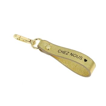 Porte clés dragonne "Chez Nous" 4