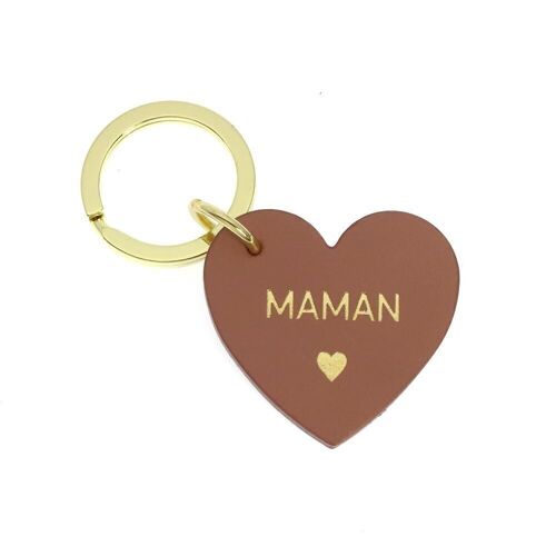 Porte clé Heart "Maman"