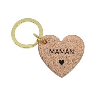 Porte clé Heart "Maman" 3