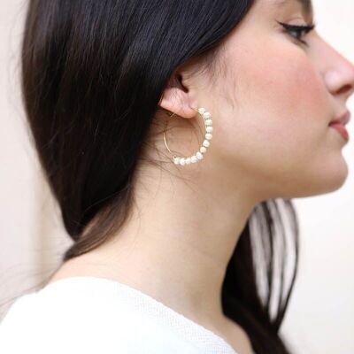 Irene steel earrings