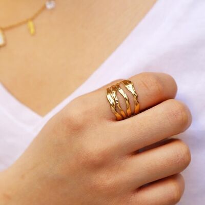 Bague acier Biancha