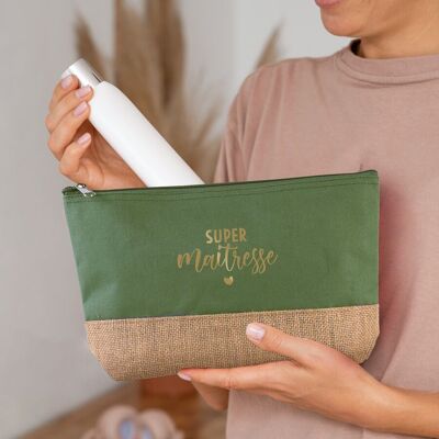 Kit de regalo para maestros - maestro - fin de año escolar - yute y algodón