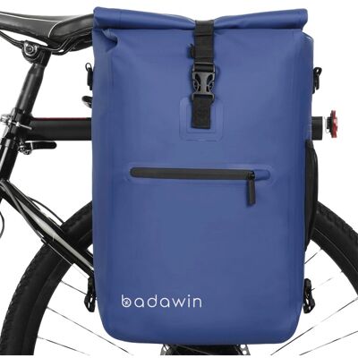Mochila para bicicleta con portaequipajes 4 en 1 azul Ali Badawin