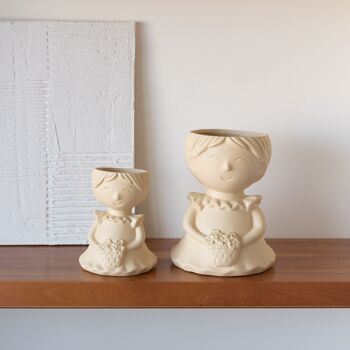 Ensemble de deux vases en céramique de poupée 1