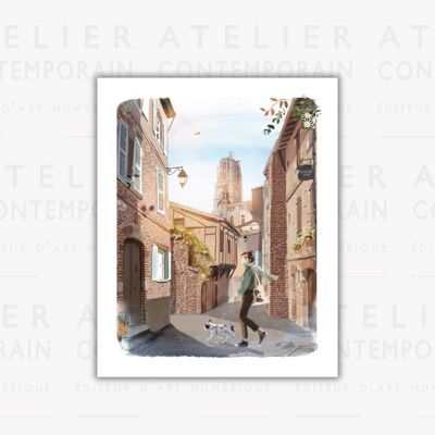 Tirage Fine Art - "Rue des prêtres" - Sophie Griotto