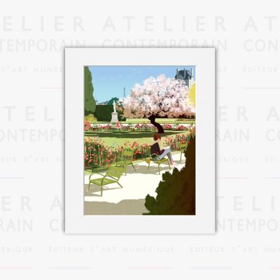 Tirage Fine Art - "Un jardin à Paris" - Matthieu Forichon