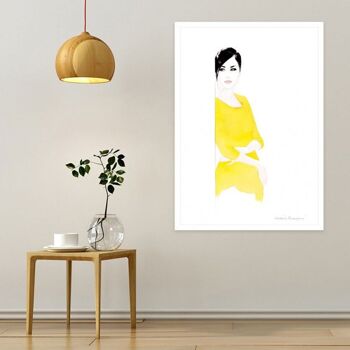 Tirage Fine Art - "Yellow dress" - Hossein Borojeni 5