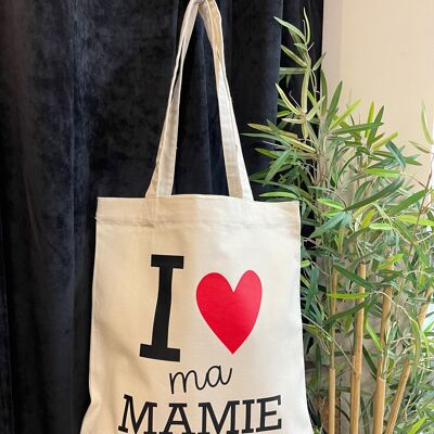 Bolso tote “Amo a mi abuela”