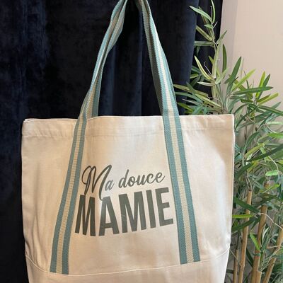 Grüne Einkaufstasche „Meine süße Oma“
