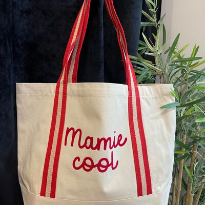 Bolsa de compras roja “Cool granny”