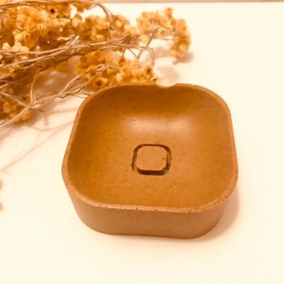 Handgefertigte quadratische Seifenschale „CUBO“, umweltfreundlich und in Frankreich hergestellt