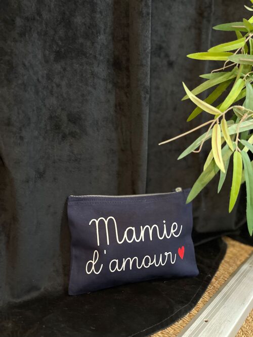 Pochette zippée "Mamie d'amour"