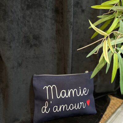 Pochette zippée "Mamie d'amour"