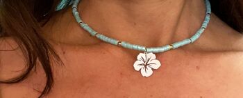 Collier Maeva bleu turquoise 2