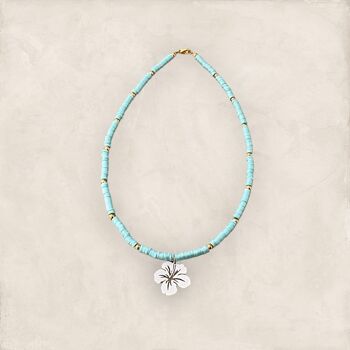 Collier Maeva bleu turquoise 3