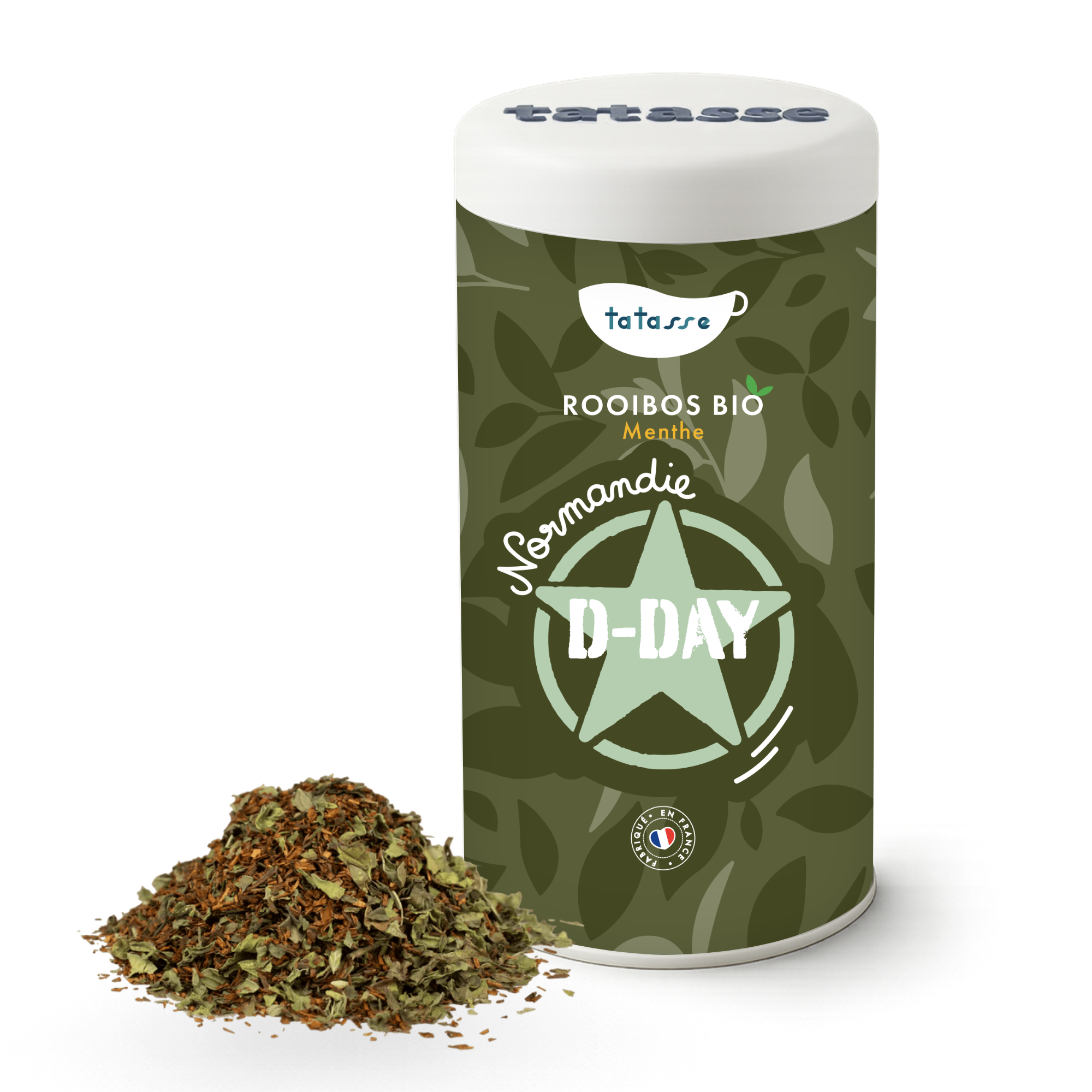 Organic Rooibos Mint – Caffeine-Free Fresh Infusion – Normandy D-Day – Tatasse
