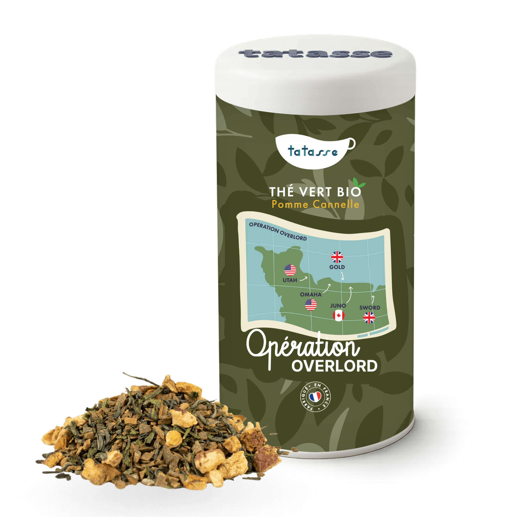 Organic green tea with apple and cinnamon – a mild and spicy infusion – Operation Overlord