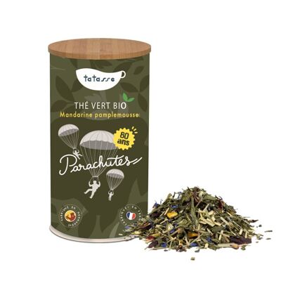 Paracaídas - Té verde de naranja sanguina, granada y mandarina ecológico