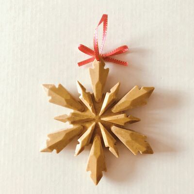 ÉChristmas canvas no.1, Handmade Christmas decoration, eco-responsible and Made in France