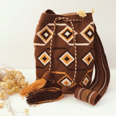 Handmade Women's Cotton Shoulder Bag "Mochila no.4"