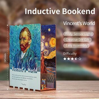 Book Nook, Vincent Van Gogh - Puzzle 3D 10