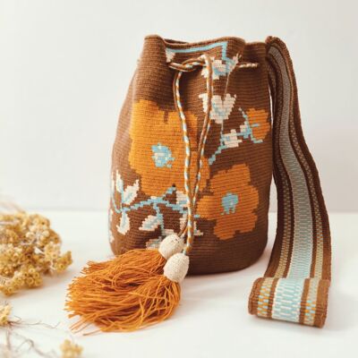 Handmade Women's Cotton Shoulder Bag "Mochila no.3"