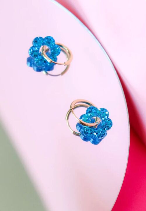 Boucles d'oreilles Isabelle Bleu