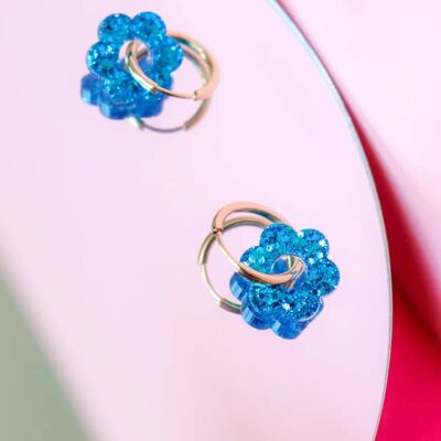 Boucles d'oreilles Isabelle Bleu