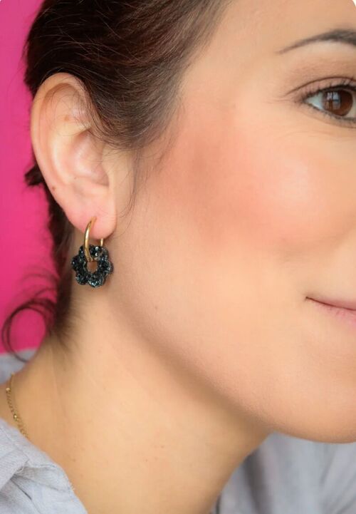 Boucles d'oreilles Isabelle Noir