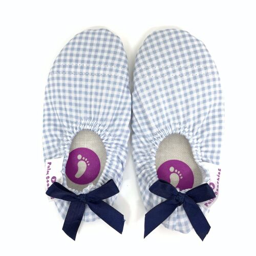 chaussons d'eau enfants plage Gingham fille