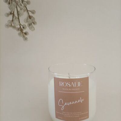 SAVANNAH - Recycled glass candle with orange blossom