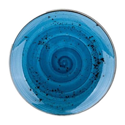 Assiettes en porcelaine - Série Pebble | Bleu marin | Ø 19 cm