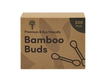 Cotons-tiges en bambou - Paquet de 200 1
