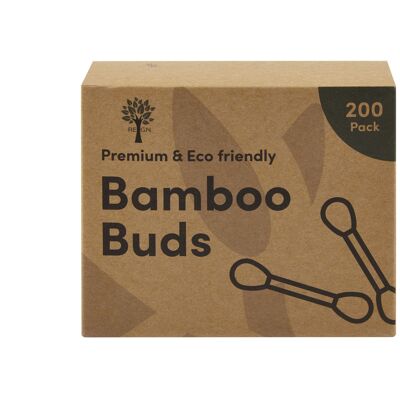 Bastoncini cotonati in bambù – Confezione da 200