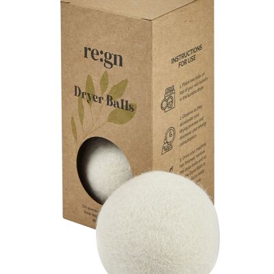 Bolas para secadora de lana orgánica - Paquete de 2